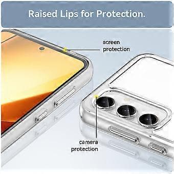Candy Series til Samsung Galaxy S23 FE Fallbestandig TPU-telefondeksel med klar bakside