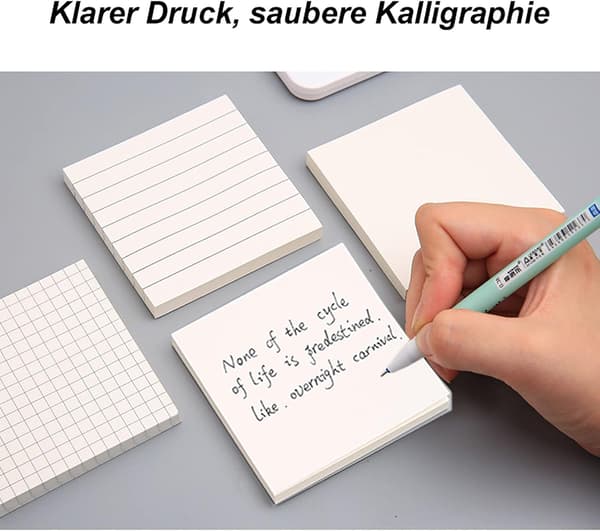 Kreative klæbememoer, en pakke med 6 klæbememoer, klæbememoer til