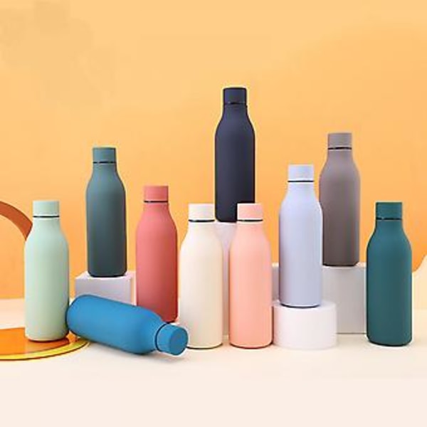 JUSCH Termosmugg, Håller Drycker Varma och Kalla, Dubbelväggigt Rostfritt Stål, 550 ml, Blå (WZ1541)