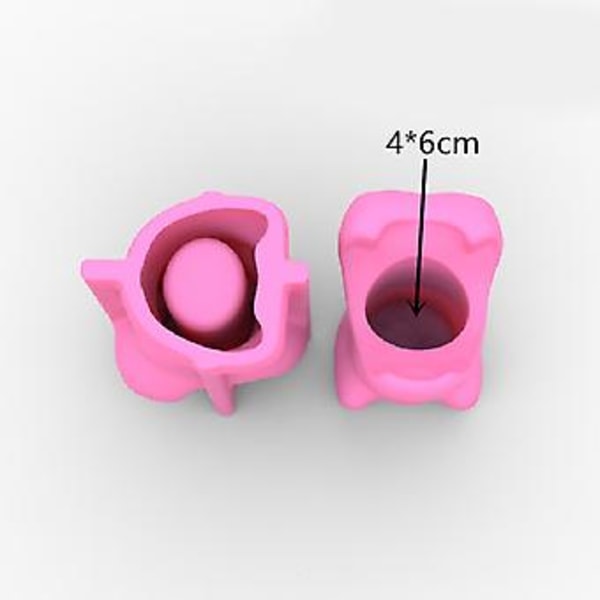 Flodhest Pennholder Gips Silikonformer for å Lage Saftige Plante Blomsterpotter
