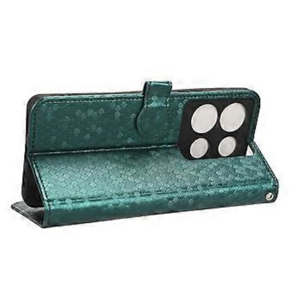 Til Infinix Note 30 4G Punktpræget PU Læder Stativ Etui Pengepung Telefon Cover (Style E)