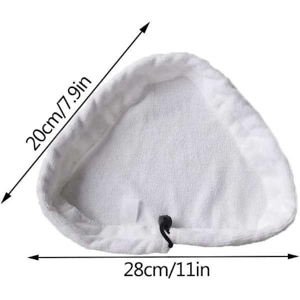 Rengöringsdynor, 12-pack Triangulära Ångmoppmattor Universal Mikrofiber