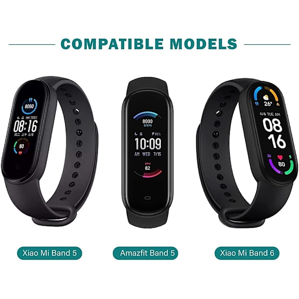 Magnetisk oplader kompatibel med Xiaomi Mi Band 5 6 7, Amazfit Ba
