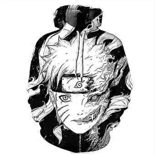 Naruto Uzumaki 3D Digital Print Hættetrøje Anime Hættetrøje Sweatshirt Pullover Toppe Gaver -NMAOV( L)