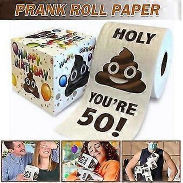 Rolig Toalettpappersrulle Födelsedagsdekoration Födelsedagspresenter För Kvinnor Män Present/YY( 40-årsdag)