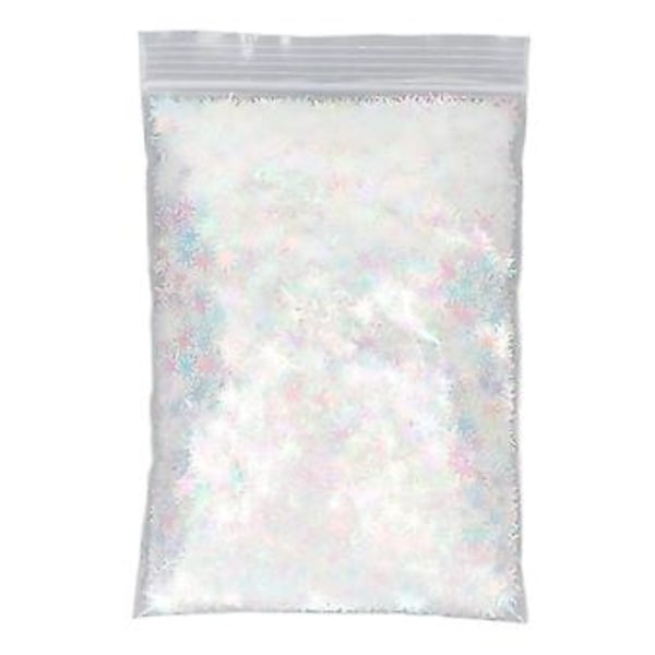 Nagelglitter Paljetter Hemmasalong DIY Färgglada Glänsande Nagelkonst Palliette Flakes Dekorationer 51g