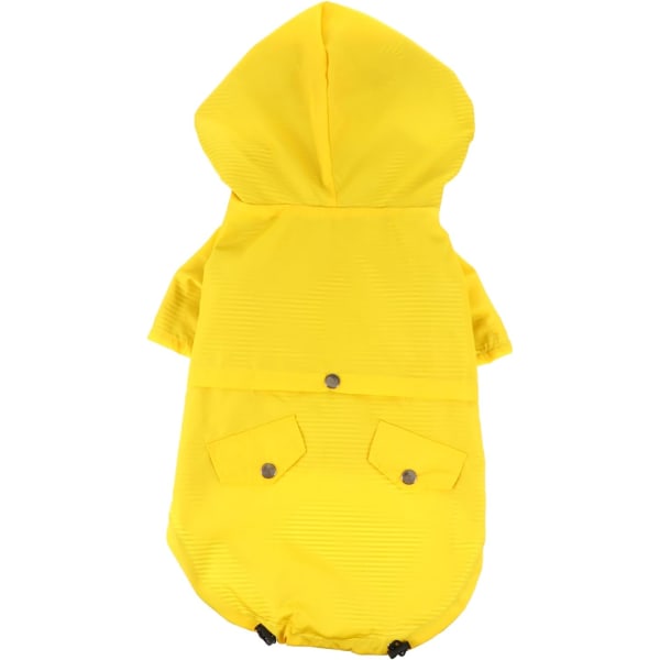 1 STK Regnfrakke til kæledyr Hunderegntøj Hundehætte Slicker Pet Rain Slicker-hvalp