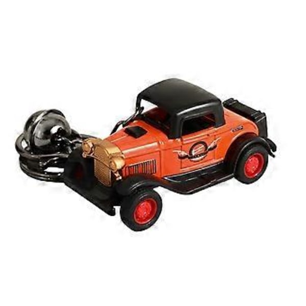 Retrotyylinen miniauto-riipus avaimenperä autoharrastajille, ihanteellinen ainutlaatuinen lahja tai tyylikäs laukkukoru Punainen (Punainen)