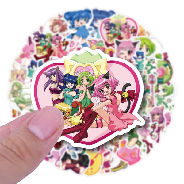 50 animerte klistremerker (stil 66)