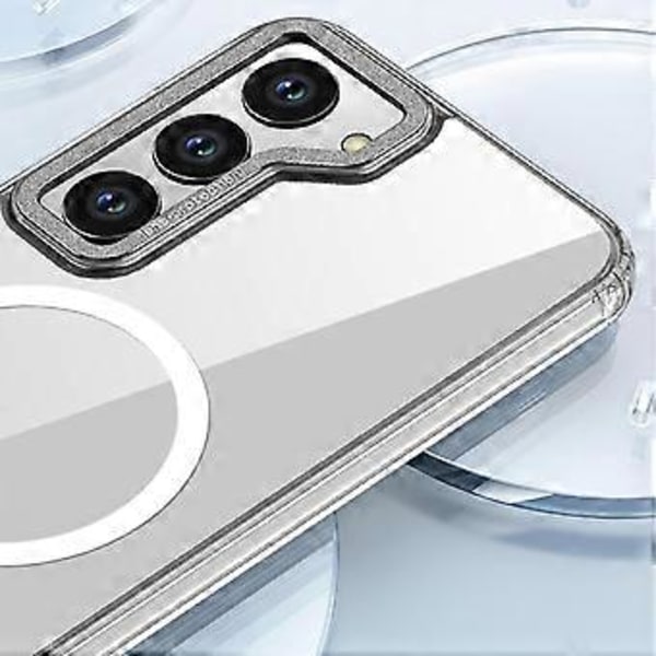 Läpinäkyvä kova suojakuori Magsafe langattomalle lataukselle, kirkas suojus Samsung Galaxy S23 Ultra Plus 5g:lle