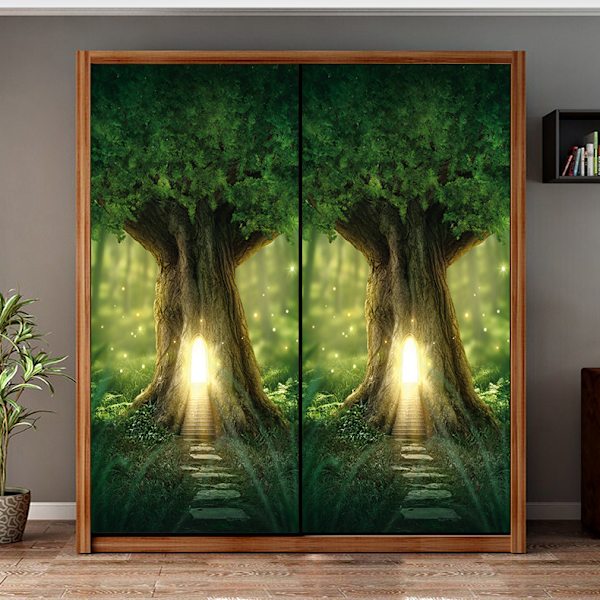(38.5*200cm*2stk) 3D-effekt plakat dørklistremerke 32
