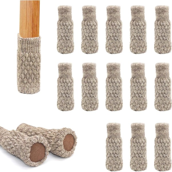 Khaki 16 kpl Tuolin Jalkasukkia Huopapehmusteilla Neulotuilla Korkealla Elastisilla F