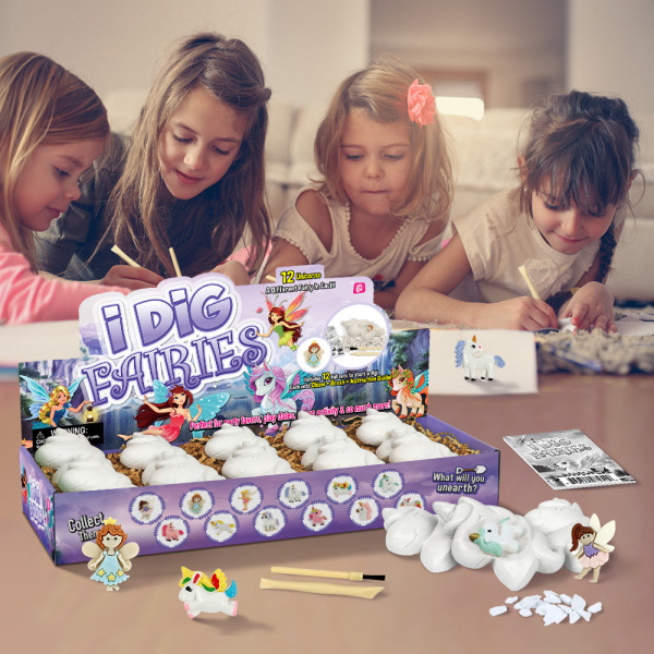 12 Magic Eggs Dig Kit Including 12 Unicorn Toys and Fairy Eggs Ar