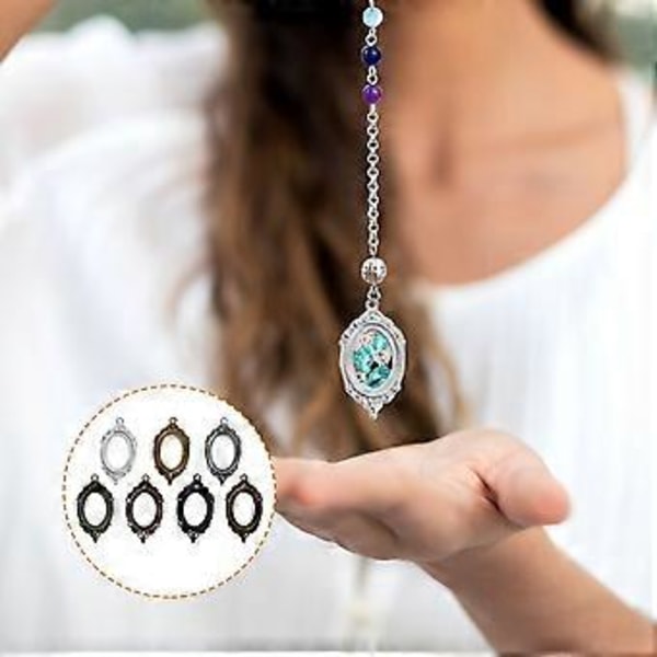 21 stk. Blank Bezel Vedhængs Bakker Legering Oval Vedhængs Base Emner Cabochon Indstillinger