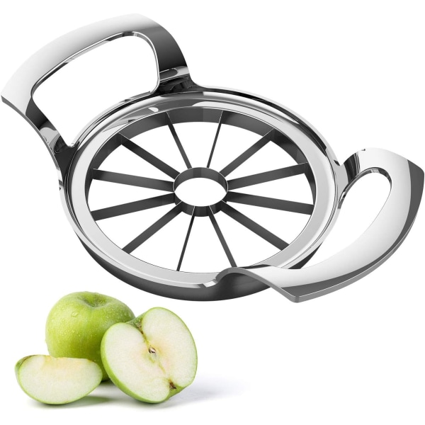 Apple slicer, 12-blade stainless steel apple cutter, sturdy and s