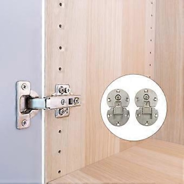 2 st Möbelklafflock, Dold gångjärn, Skåpdörr, Vikbart gångjärn