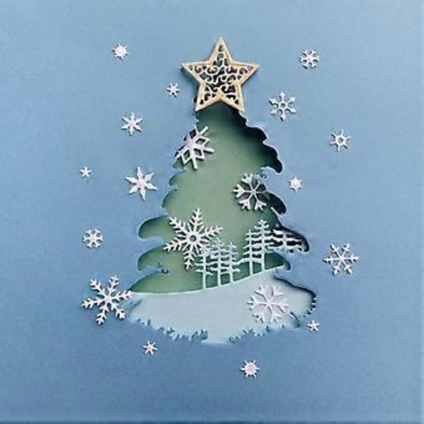 Talvisten Lumhiutaleiden Metalliset Leikkausmuotit Stencil DIY Scrapbooking Album Paper Card