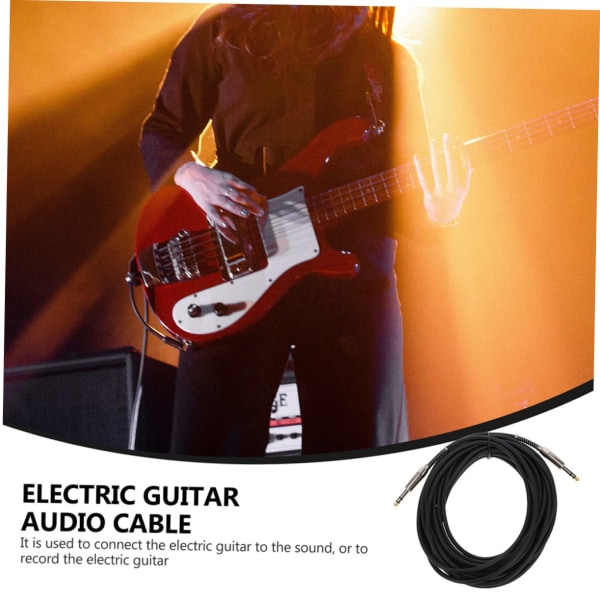 Elgitarr Ljudkabel Stereo Kabel Strömkablar Elgitarr Förstärkarkabel Gitarrförstärkaranslutning
