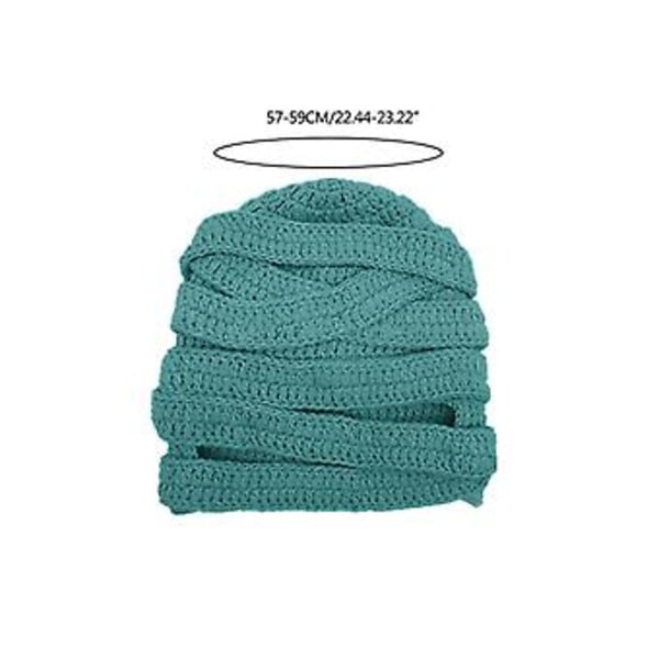Mummy-hatt Masquerade-hatt Nyhet Hatt Halloween-fest Hatt Morsom Mummy Balaclava (Blå)