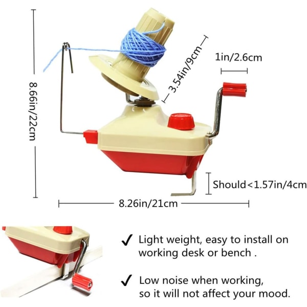 Bollupplindare, Garn Stickning Loom Virka Garn Snabb Fiber Rep Ba