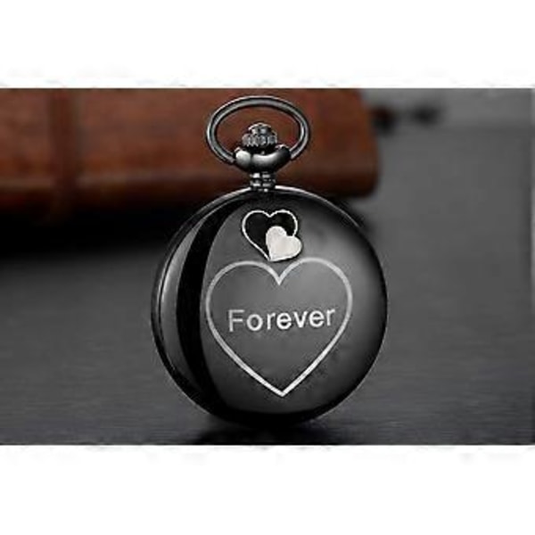 Graveret Personlig Lommeur til Søn Gaver Vintage Quartz Lommeure med Kæde Jule Dimissionsgaver
