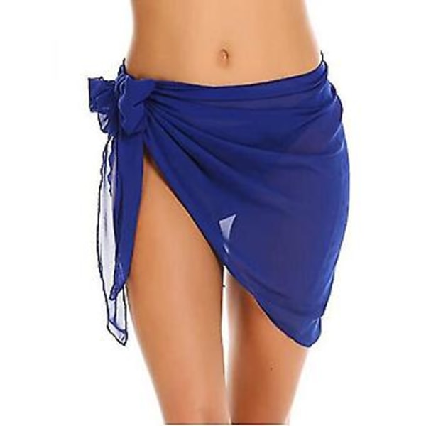 Strand Sarong Kjole Badetøj Cover Ups Til Kvinder Åndbar Hurtigtørrende Sarong Skørt (208*50cm Bourgogne)