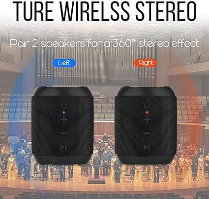Bærbar Bluetooth-højttaler, 20W vandtæt Bluetooth-højttaler, Dua