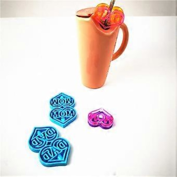 Sugerrør Dekorationer Epoxy Resin Form Silikoneform DIY Håndværk Smykker Støbeværktøjer