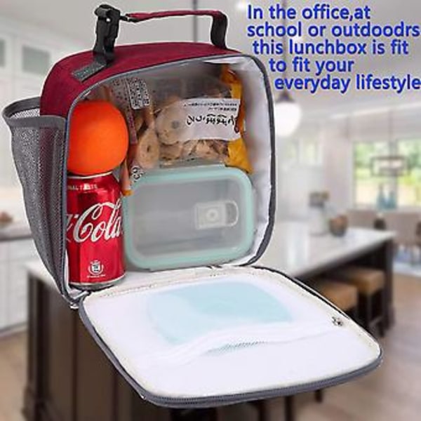 Flowfly Lunchbox för Barn Isolerad Mjuk Väska Mini Kylare Tillbaka Till Skolan Termisk Måltidsväska Set för Flickor, Pojkar
