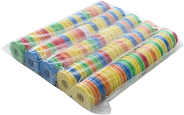 （10cm） 100-pack bärbara fiskerullar, skumfiskerullar, metspolar