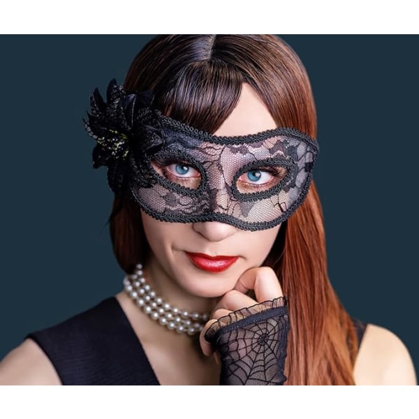 Lady of Luck Metal Mask Gorgeous Komfortabel Delicate Fit Face Wolf Woman Mask for Party Carnival Ev