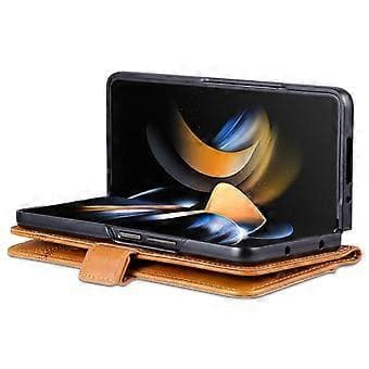 AZNS för Samsung Galaxy Z Fold5 5G PU-läder plånboksfodral Flip Folio Stativ Telefonfodral (Stil D)