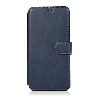 Kalveskind Læderetui til iPhone 12 / 12 Pro (Blå)