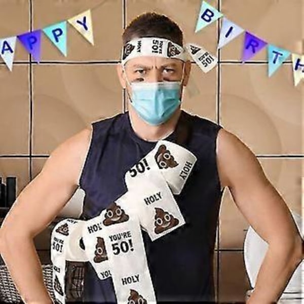 Rolig Toalettpapper Rulle Födelsedagsdekoration Födelsedagspresenter För Kvinnor Män Present/YY( 70-årsdag)