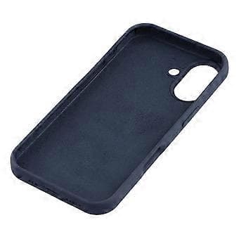 Kompatibel med iPhone 16 Deksel Solid Silikon Støtsikkert Telefon Bakdeksel (Mørkeblå)