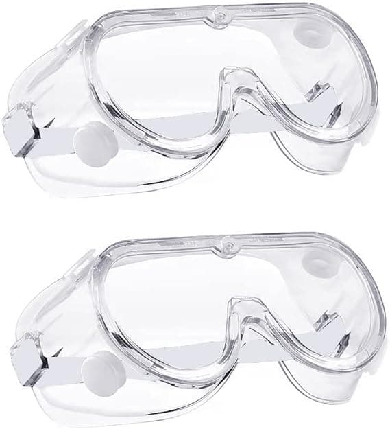 2 Par Säkerhetsglasögon Skyddsglasögon Transparent