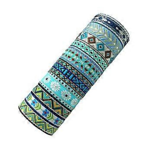 Set med 10 bohemiska handgjorda flätade armband färgglada vävda vänskapsband justerbara armband för kvinnor och tonåringar (B10 13)