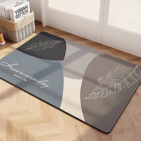 Pehmeä diatomimaa-imevä lattiamatto liukastumaton kylpyhuoneen jalkatyyny nopeasti kuivuva liukastumaton matto 31.5*20in80*50cm