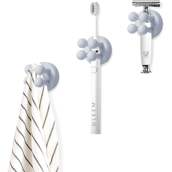 4-pack Vattentät Silikon Självhäftande Tandborsthållare Multi-