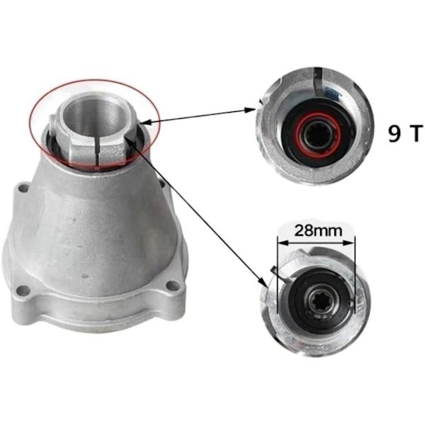 28mm 9-hampainen ruohonleikkurin liitäntälevy, sivulle ripustettava liitäntälevy D
