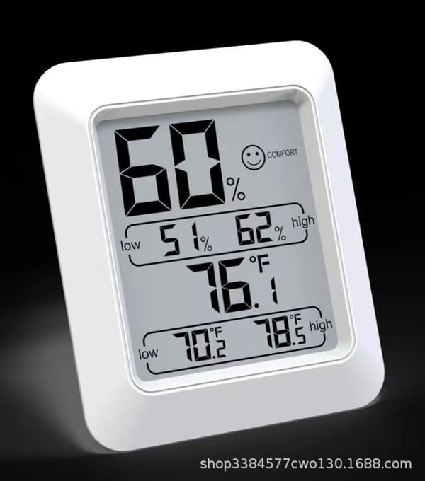 Innendørs digitalt hygrometer romtermometer og fuktighet og Tempe