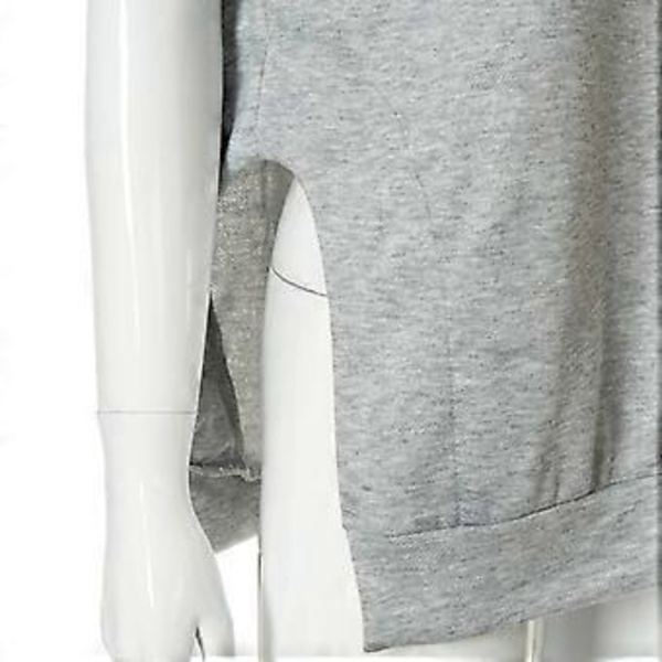Ærmeløs Hættetrøje Tunika Top Skjorte Casual Hætte Sweatshirt Vest Mode Overtøj Tanktoppe Sort S(S Sort)