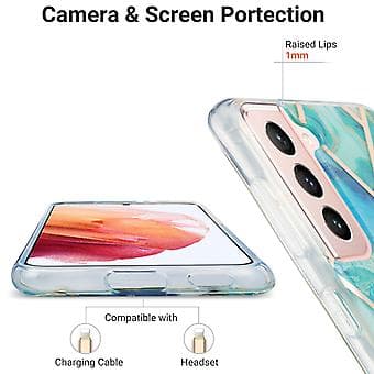 Samsung Galaxy S21 5G:lle suojakotelo (Vihreä)