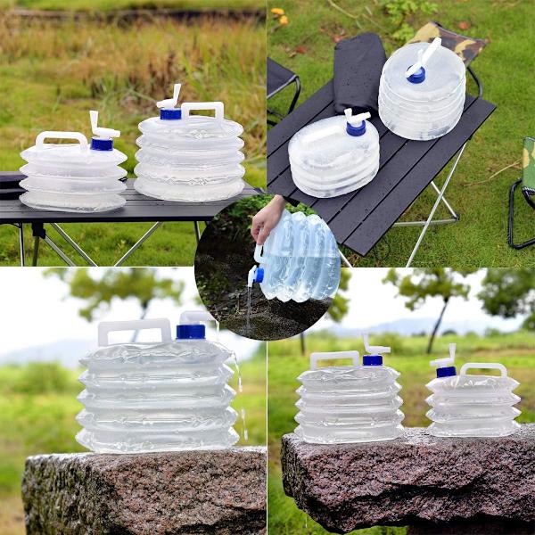 2 × 10L sammenleggbar vanntank, vanntank gjenbrukbar drikke