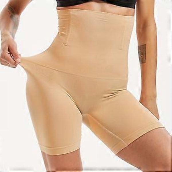Tummykontrollerande byxor som lyfter rumpan, midjeformande, rumpformande, slimmande ben, säkerhetsbyxor, magkrymande slimmande byxor (XXXL Hudfärg)