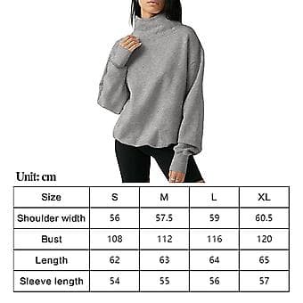 Efterårssweatshirt til afslappet langærmet pullover-toppe til forretningskontor klassebeklædning (XL) XL