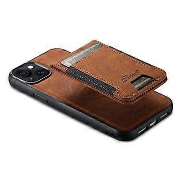 SUTENI H17 Nahkainen Kotelo iPhone 15:lle, Iskun Kestävä Magneettinen Puhelin Kotelo (Tyyli C)