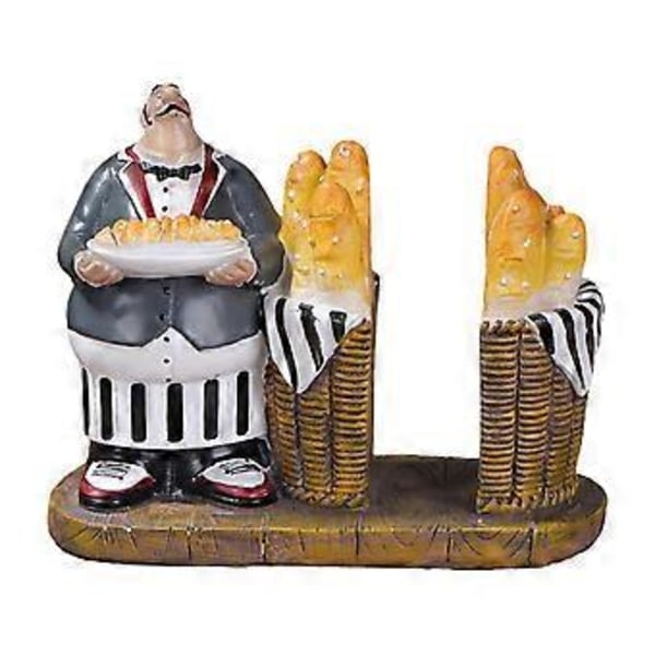 Kockskulptur, Matlagningskock Ornament, Dekorativ Livfull Samlarobjekt, Kockstaty, Kockfigur för Hem Restaurang Butik (Stil E)