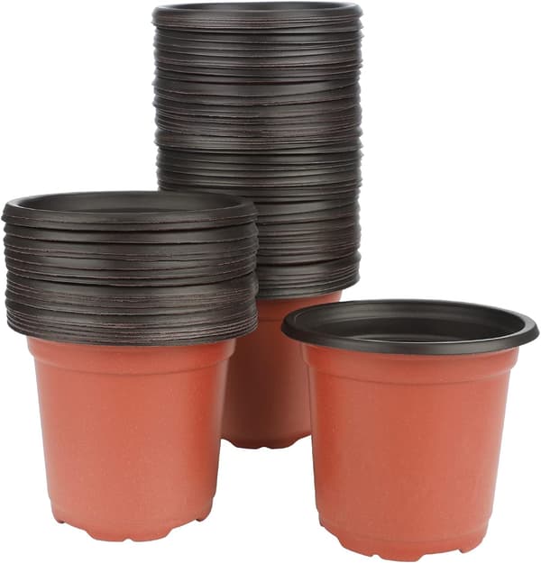 100 stk. 10 cm (diameter) bløde plastik blomsterpotter, såpotter