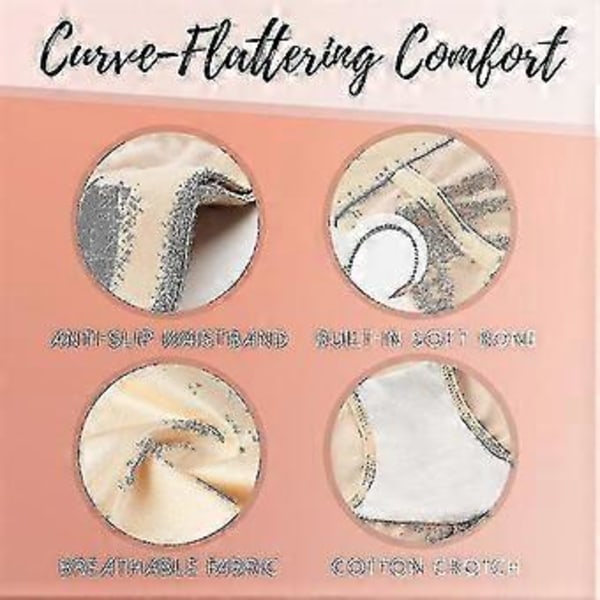 Cross Compression Abs Shaping Byxor Kvinna Ming Body Shaper Tummy Control Z (L Svart)